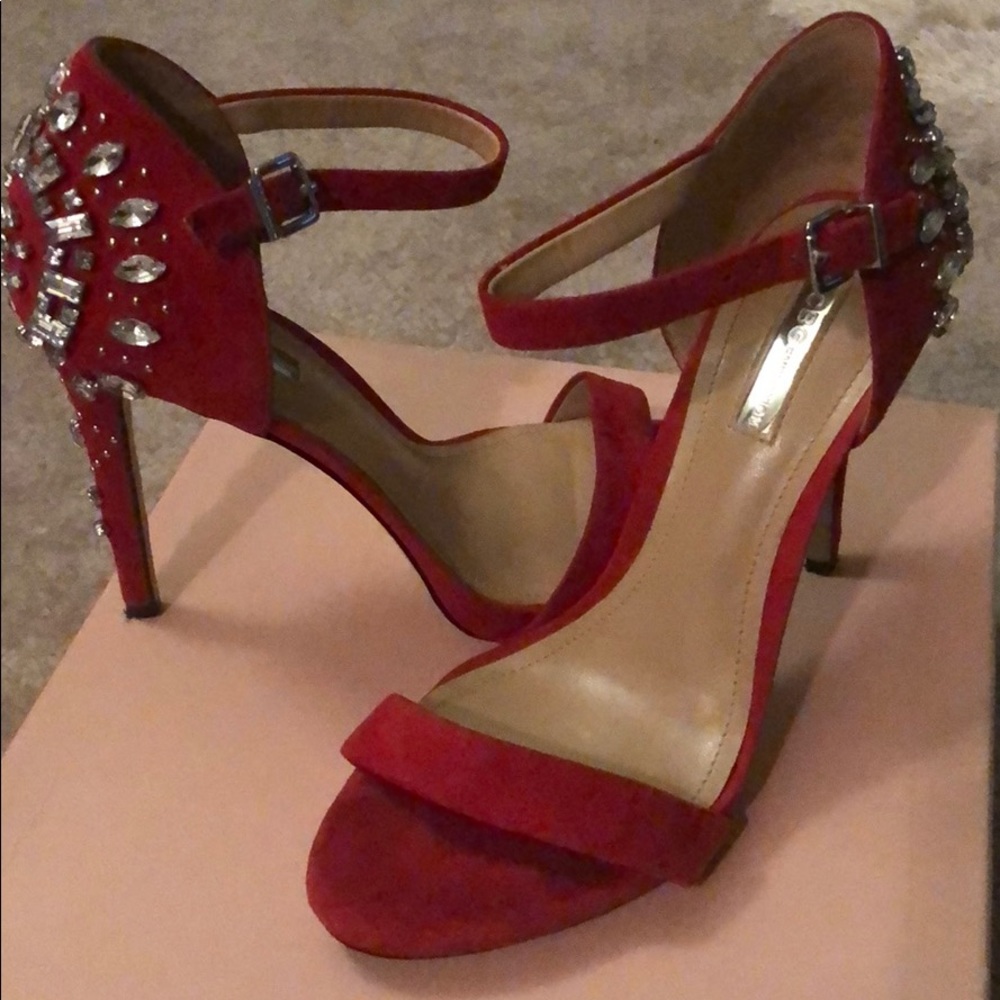 Red jeweled shoe